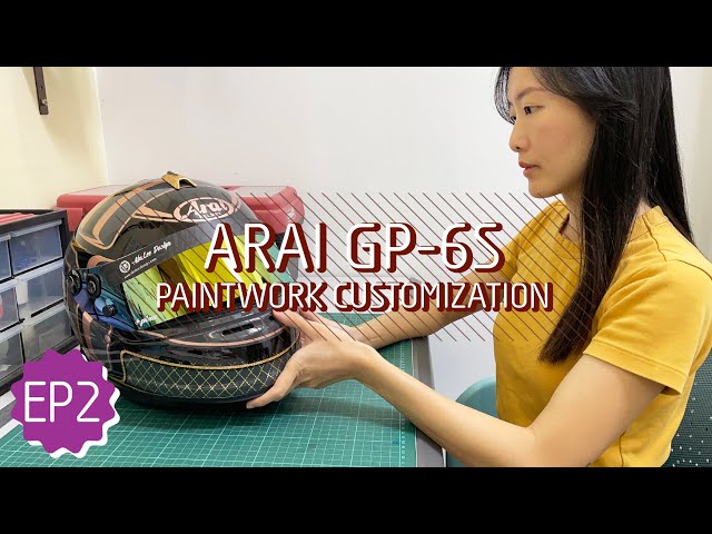 ARAI GP 6S | ASMR | Elegant E. | Metallic Paints | Helmet Paintwork Process [ENG SUB] [EP 2]
