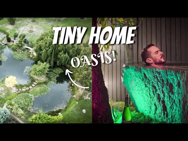 Shipping Container Tiny Home With HUGE Riverstone Bath! The Fernery, Tasmania | Full Airbnb Tour!