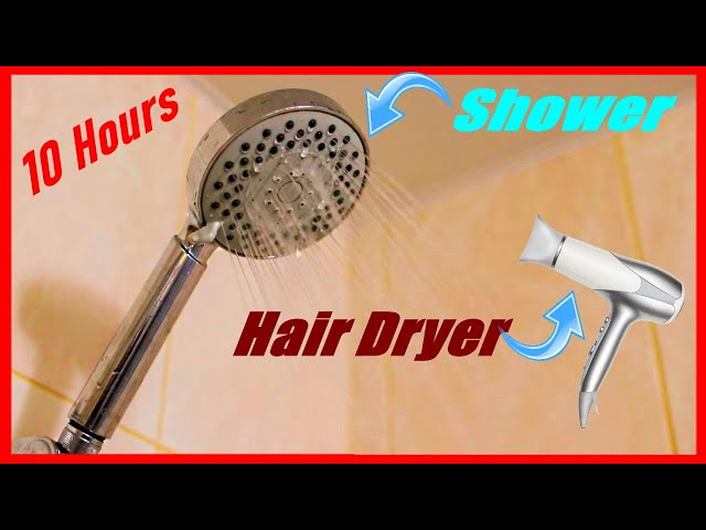 Hair Dryer and Shower Sounds, Relaxation or Sleep, 10 HOURS White Noise