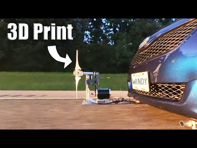 3D Printed Turbine on a Camry - Wind Power on a Car #6