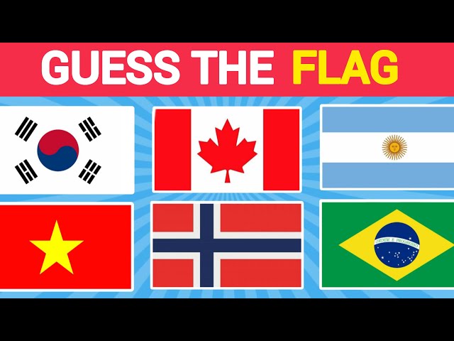 Guess the Country by the Flag 🚩🌍 | Flag Quiz | Easy, Medium, Hard 🧠