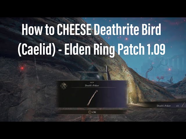 How to Cheese Deathrite Bird in Caelid (Elden Ring Guide - Patch 1.09)