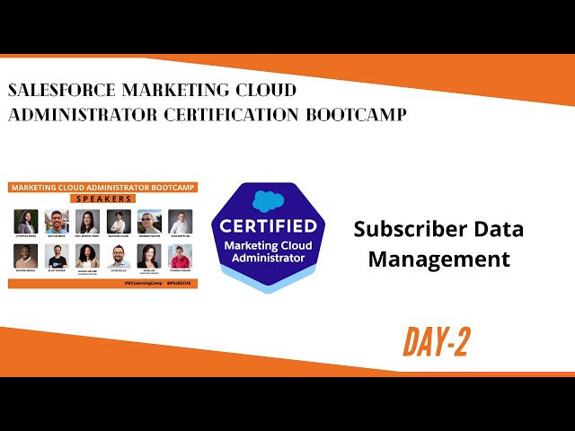 MCA Bootcamp Subscriber Data Management Day 2