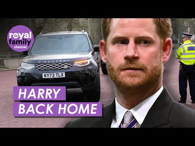 Prince Harry Arrives at Clarence House To See King