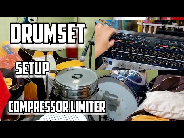 Drumset Setup With Compressor Limiter Alesis 3630