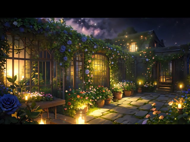 Dreamy Garden | Peaceful Piano Music and Cozy Ambiance for Deep Sleep and Relaxation