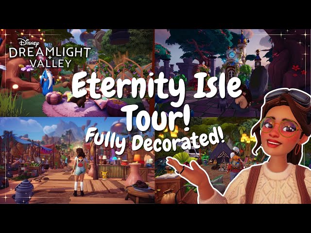 FULL ETERNITY ISLE TOUR 🌴 Atlantis, Aladdin, and Fairy Vibes! | Disney Dreamlight Valley