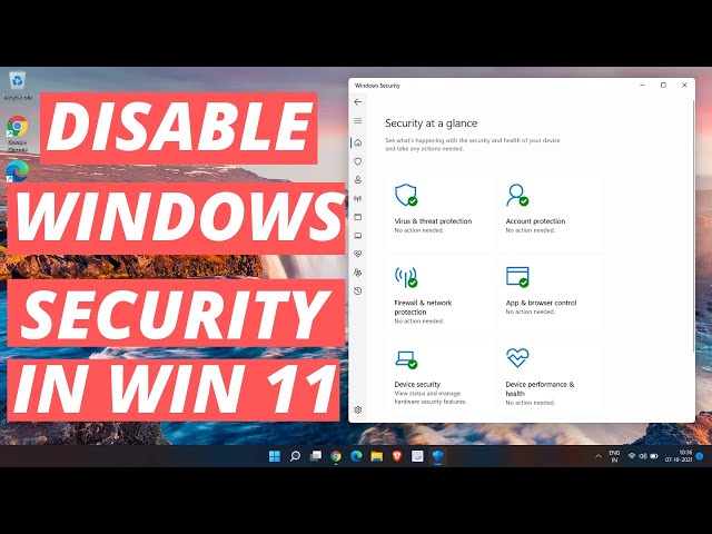 How to Disable or Turn Off Windows Defender Windows Security on Windows 11
