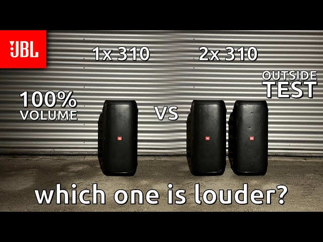 1 VS 2 JBL 310 Outdoor Loudness Test Max Volume