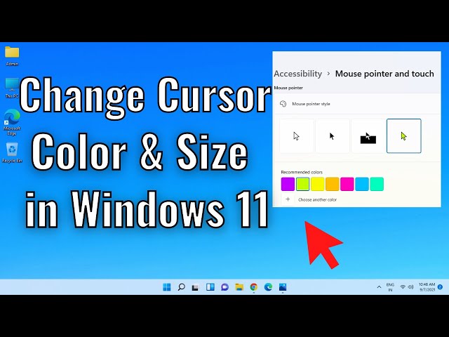 How to Change Your Mouse Cursor COLOR and SIZE in Windows 11 & 10 (Easy Way)