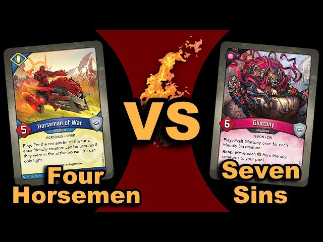 KeyForge VERSUS: The Four Horsemen vs. The Seven Sins
