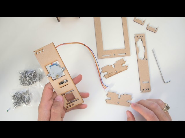 How to assemble split-flap mechanical parts