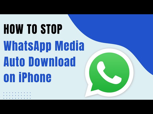 How to Stop WhatsApp from Downloading and Saving Photos, Videos Automatically on iPhone