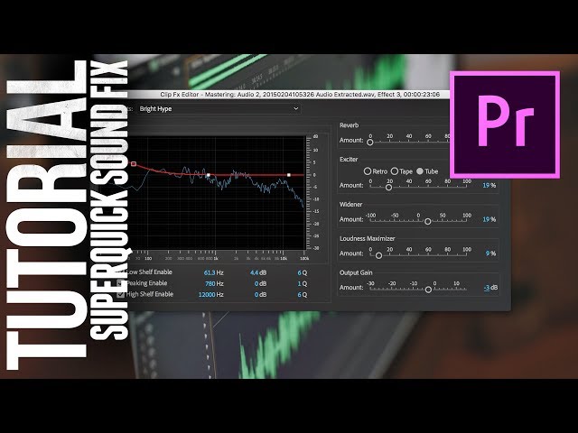 Make your films sound great with Premiere Mastering effect