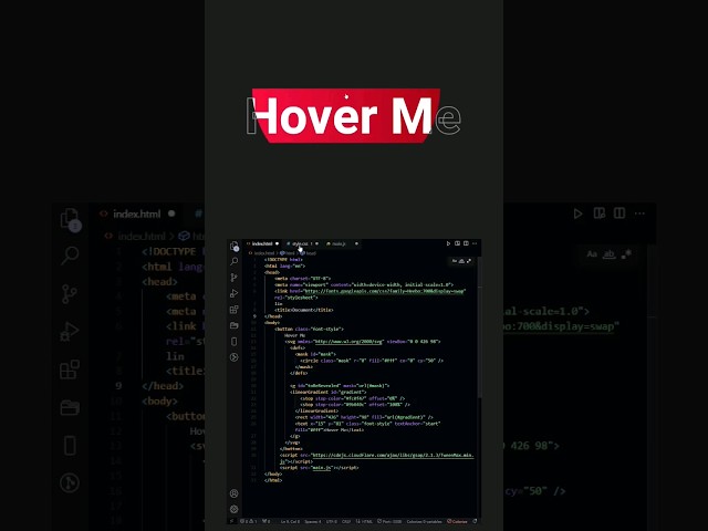 hover me effect projects html css javascript | hover me animation effect html css javascript #html