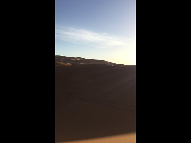 Camel caravan ride in the Sahara desert in Morocco