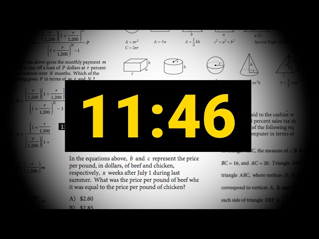 SAT Math Calculator Speedrun (11:46) 😈