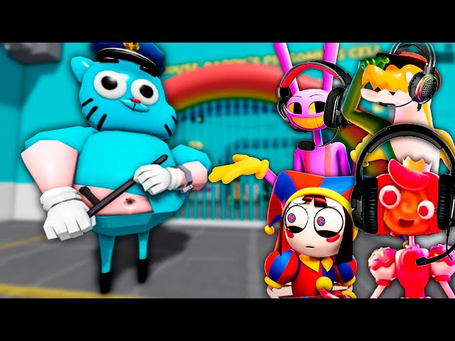 The Amazing Digital Circus Characters Play GUMBALL'S PRISON RUN!