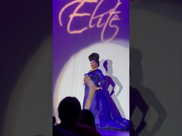 Layla Larue winning Miss Continental Elite 2022/23 in evening gown competition