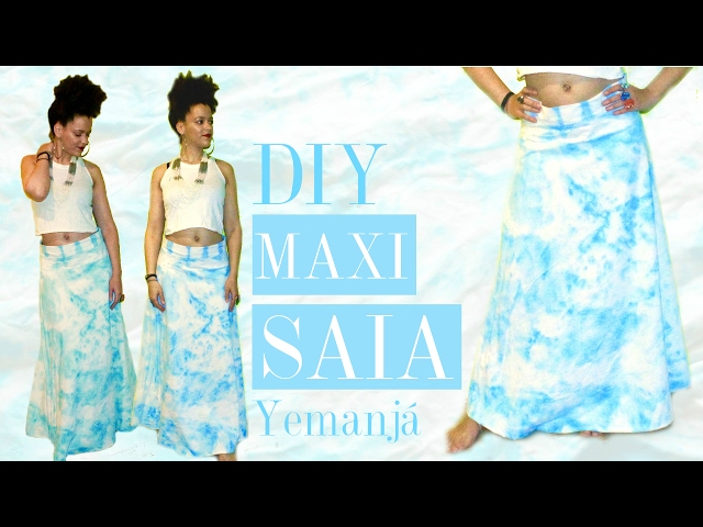 🌊  REFASHION A BEDSHEET INTO A DIY MAXI SKIRT 🌊 🇧🇷 Brazil Inspired 🇧🇷 Culture Couture