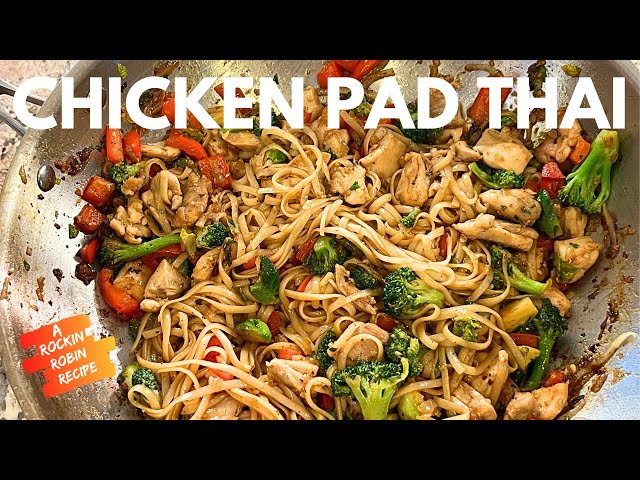 🍜 Irresistible  Chicken Pad Thai Noodle Stir-Fry | Homemade Pad Thai"