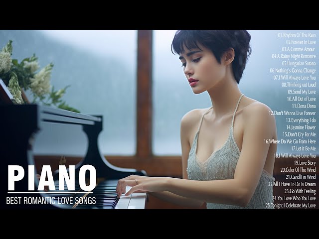 Best Piano Love Songs Of All Time - Beautiful Romantic Piano Music For Your Soul and Heart