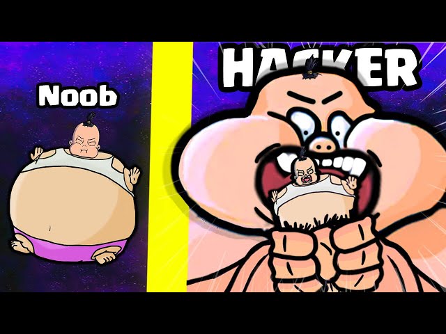 EATING MAX LEVEL OVERWEIGHT FOOD in Food Fighter Clicker