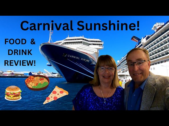 Carnival Sunshine Food & Drink Review! BEST PLACES TO EAT ON THE SHIP! #carnivalcruise