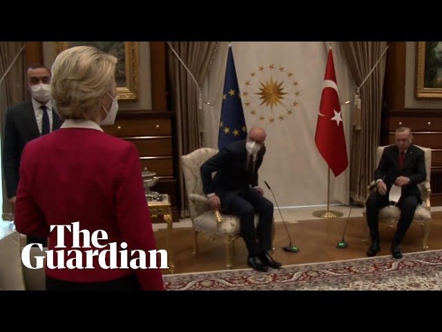 Ursula Von der Leyen snubbed in chair gaffe at EU-Erdoğan talks
