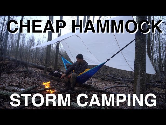 Huge Storm Camping In Cheap Hammock