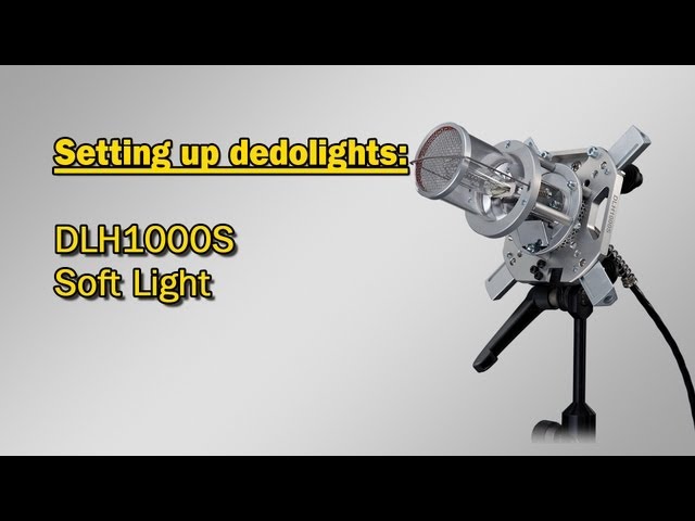 Setting up dedolights: DLH1000S soft light