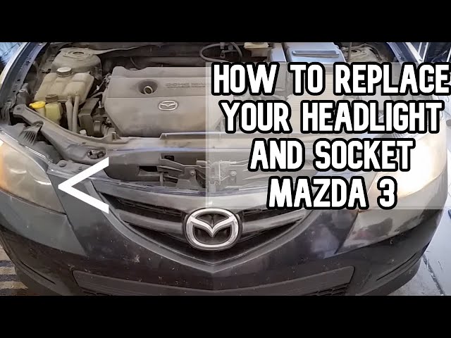 How to replace your headlight and socket Mazda 3 DIY video #diy #headlight