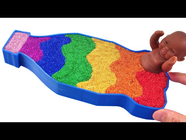 Satisfying Video l How to make Milk Bathtubs into Mixing Slime Cutting ASMR l RainbowToyTocToc