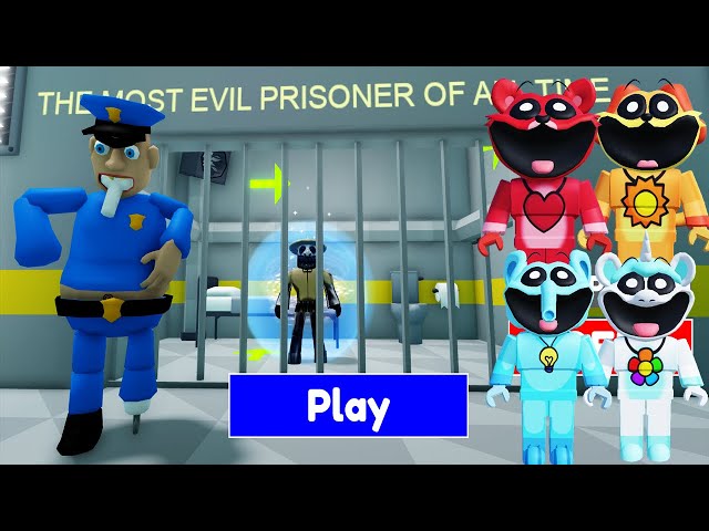 NEW PRISON ESCAPE VS SMILING CRITTERS - Walkthrough Full Gameplay #obby #roblox