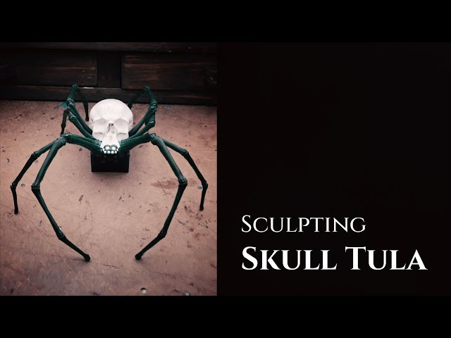 Sculpting SkullTula | Clay to Pottery and Wax Carving