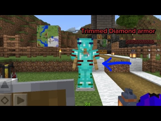 I add Trim in my Diamond armor ##Playing Minecraft on YouTube world part 28