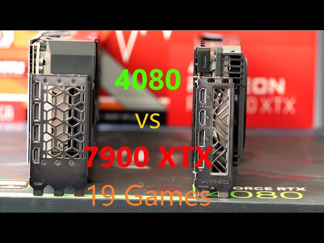 RTX 4080 vs RX 7900 XTX after one year | 19 Games | 4K | 1440p | 7800 X3D