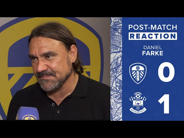 Daniel Farke reaction | Leeds United 0-1 Southampton | EFL Championship Play-off Final