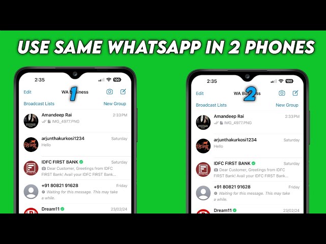 How to Use WhatsApp on 2 Phones with same number | one WhatsApp use in 2 mobile phones