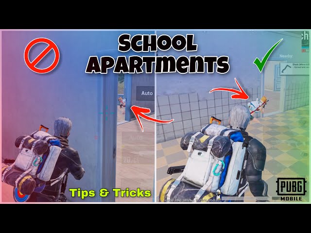 MASTER SCHOOL APARTMENTS IN PUBG MOBILE🔥BEST RUSHING TIPS AND TRICKS BATTLEGROUNDS MOBILE BGMI 1.4