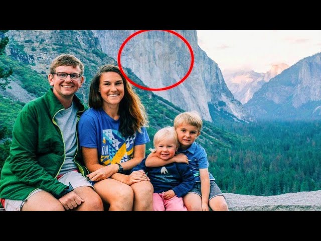 Family takes a photo on their vacation. When they saw her again, they couldn't believe it!