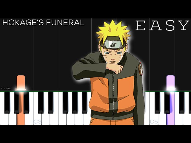Naruto OST - Hokage’s Funeral | EASY Piano Tutorial