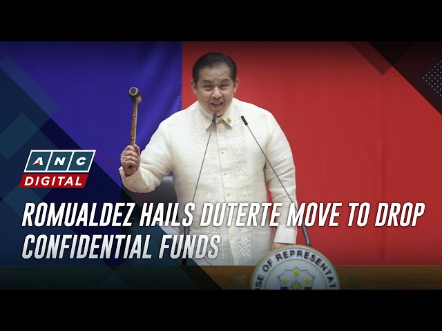 Romualdez hails Duterte move to drop confidential funds | ANC
