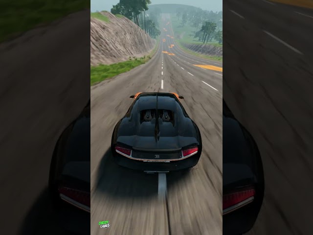 Bugatti Speed Test In Crash Site