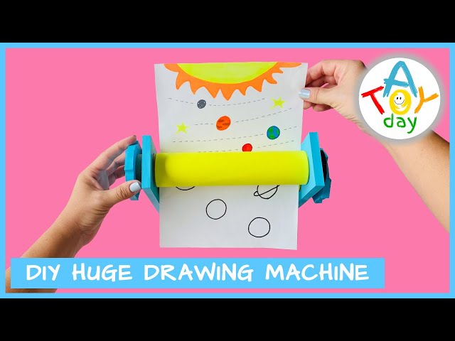 How to make BIG DIY Magic Drawing Machine from cardboard | DIY Color Machine for kids | Draw Planet