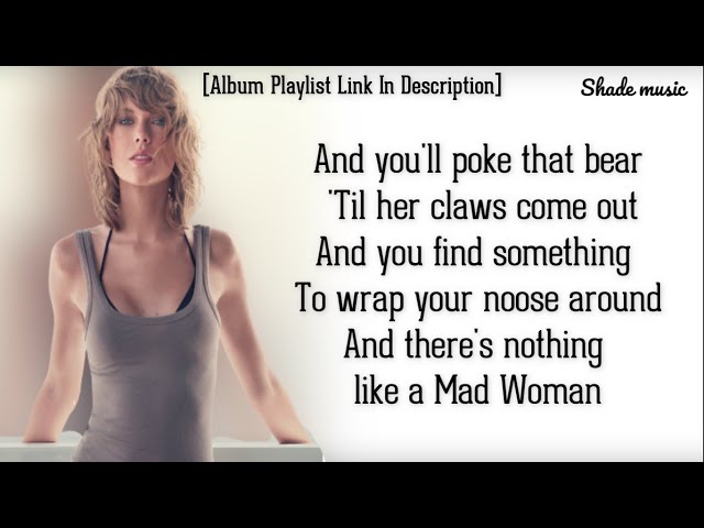 Taylor Swift - Mad Woman [HD Lyrics]