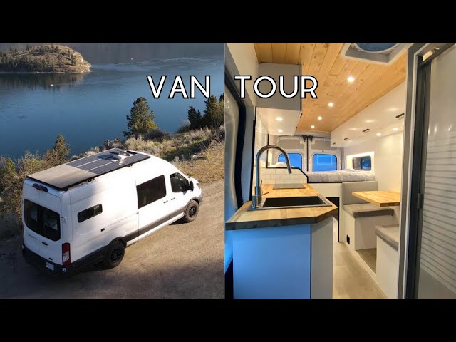VAN TOUR | RECIRCULATING SHOWER | ULTIMATE Tiny Home On Wheels | DIY Van Conversion