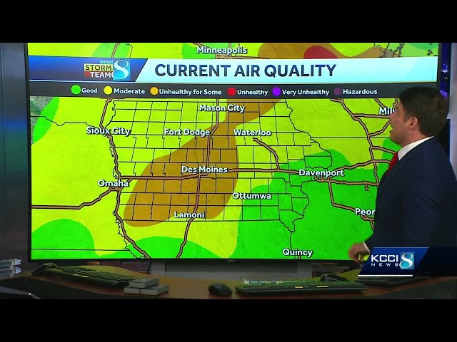 Canada wildfires cause low air quality in Iowa
