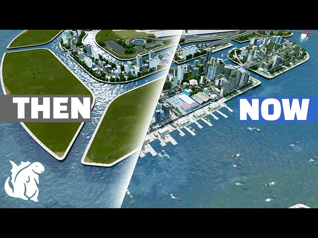 Building the Perfect Waterfront for Our New Island in Cities Skylines | City of Canalville