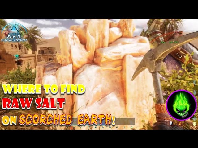 Ark Ascended - Where To Find Raw Salt On scorched Earth!